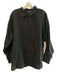 Athleta Size XL Black Linen Long Sleeve solid color Chest Pocket Button Down Top Black / XL
