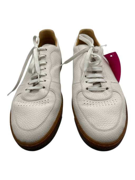 Brunello Cucinelli Shoe Size 43 White Leather Low Top Lace Up Men's Shoes White / 43