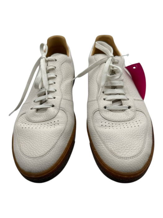 Brunello Cucinelli Shoe Size 43 White Leather Low Top Lace Up Men's Shoes White / 43