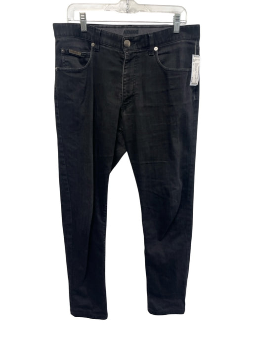 Armani Collezioni Size 34 Dark Wash Cotton Solid Jean Men's Pants Dark Wash / 34