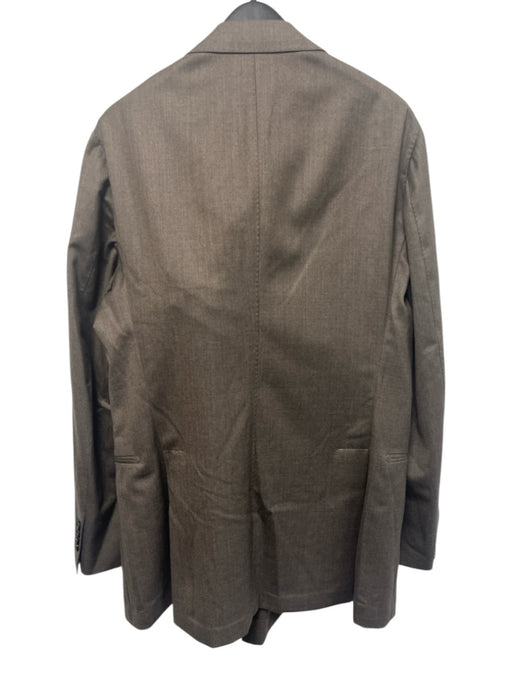 Suitsupply Brown Wool Double Breasted Men's Suit Brown / 46L