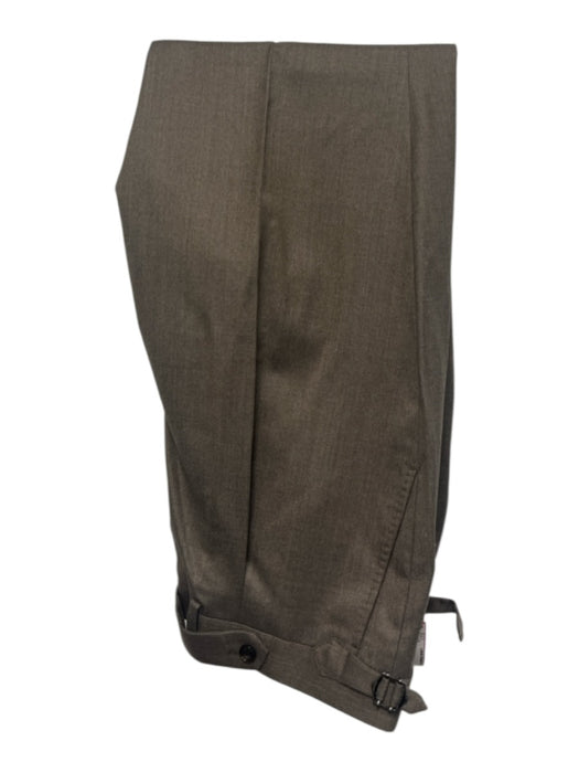 Suitsupply Brown Wool Double Breasted Men's Suit Brown / 46L