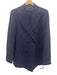 Suitsupply Navy Blue & Blue Wool Striped Double Breasted Men's Suit Navy Blue & Blue / Est 40