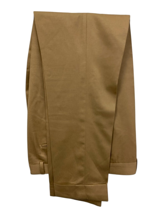Suitsupply Light Brown Wool Solid Double Breasted Men's Suit Light Brown / Est 42