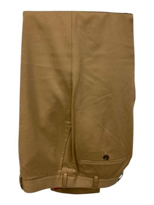 Suitsupply Light Brown Wool Solid Double Breasted Men's Suit Light Brown / Est 42