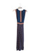 Maeve Size M Blue & Pink Viscose Buttons Tie Waist Side Zip Maxi Dress Blue & Pink / M