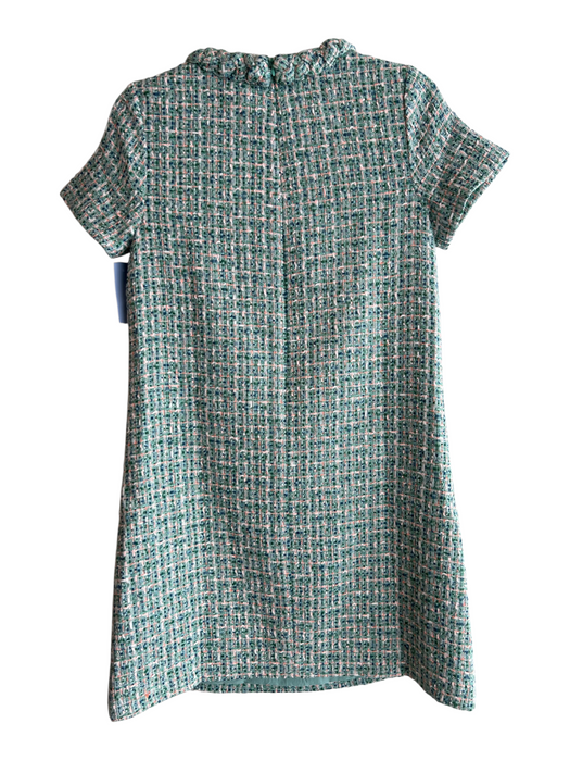 Tuckernuck Size XS Mint Green Polyester Tweed Round Neck Short Sleeve Dress Mint Green / XS