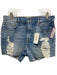 Frame Size 26 Light Wash Cotton Denim High Rise Distressed Whiskering Shorts Light Wash / 26