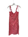 Free People Size L Red & Pink Cotton Blend Sleeveless Flowers Maxi Dress Red & Pink / L