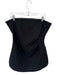 Maeve Size XL Black Viscose Blend Strapless Side Zip Gathered Top Black / XL