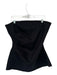 Maeve Size XL Black Viscose Blend Strapless Side Zip Gathered Top Black / XL