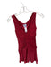 With Jean Size S Brick Red Recycled Viscose Sleeveless Gathered Front Dress Brick Red / S