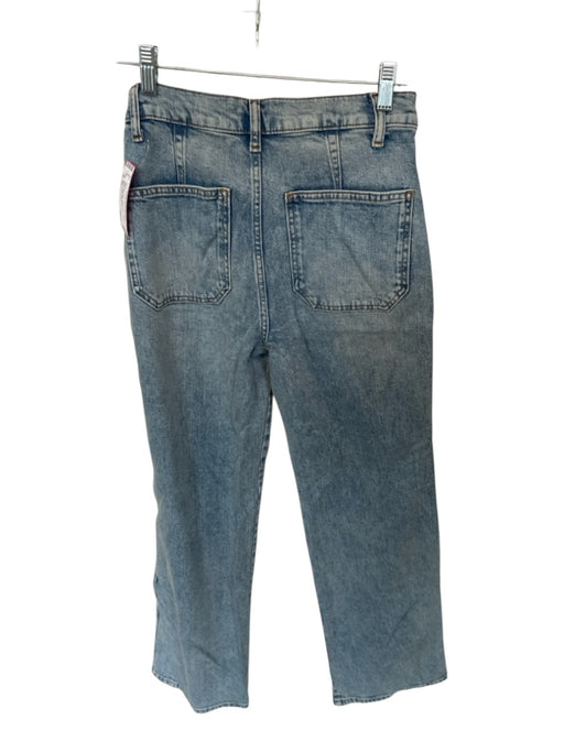 Reformation Jeans Size 25 Med Light Wash Cotton Blend High Waist Wide Leg Jeans Med Light Wash / 25