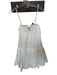 Fancy Size S White Cotton Wire Spaghetti Strap Pleat Detail Dress White / S