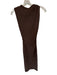 Zara Size S Brown Polyester Blend Cap Sleeve Crinkle Maxi Dress Brown / S
