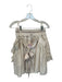 Mable Size S Cream Polyester Drawstring Spaghetti Strap Back Tie Skirt Set Cream / S