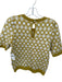 Maeve Size S Mustard & White Viscose Blend 3/4 Balloon Sleeve Ovals Top Mustard & White / S