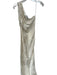 House of Harlow Size S Cream Viscose One Shoulder Jaquard Side Zip Maxi Dress Cream / S