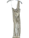 House of Harlow Size S Cream Viscose One Shoulder Jaquard Side Zip Maxi Dress Cream / S