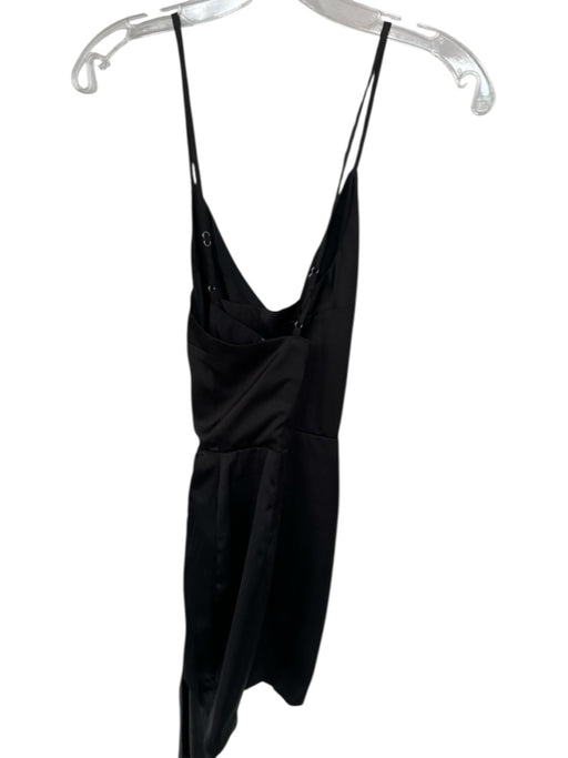 Lovers + Friends Size S Black Polyester Spaghetti Strap Gathered Racerback Dress Black / S