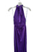 L'idee Size 8 Purple Polyester Halter Neck Acordian Pleated Open Back Gown Purple / 8