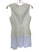 Milly Size 4 Ivory Polyester Sleeveless Back Zip Acordian Pleats Dress Ivory / 4