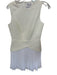 Milly Size 4 Ivory Polyester Sleeveless Back Zip Acordian Pleats Dress Ivory / 4
