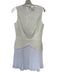 Milly Size 6 Ivory Polyester Sleeveless Back Zip Acordian Pleats Dress Ivory / 6