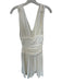 Et Clet Size S Cream Rayon Sleeveless Sleeveless Stretch Dress Cream / S