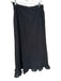 Tularosa Size S Black Cotton Side Zip Eyelet Scalloped Maxi Skirt Black / S