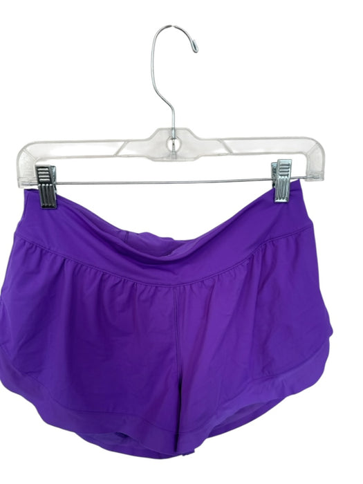 Lululemon Size 6 Purple Nylon Blend Waist Band Athletic Shorts Purple / 6