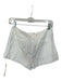 Reformation Size 2 Ivory Cotton Blend High Waist Shorts Ivory / 2