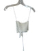 Alice & Olivia Size 4 Ivory Triacetate Halter Neck Front Tie Cropped Top Ivory / 4