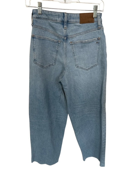Madewell Size 25T Light Wash Cotton High Waist Wide Leg Jeans Light Wash / 25T