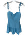 Amanda Uprichard Size S Sky Blue Polyester Sweetheart Neckline Tie Straps Dress Sky Blue / S