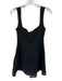 Peppermayo Size 4 Black & White Linen Side Zip Front bow Sleeveless Mini Dress Black & White / 4