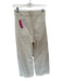 Zara Size 4 Cream Cotton Blend High Waist Wide Leg Raw Hem Jeans Cream / 4