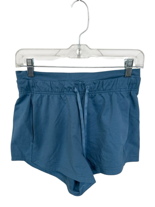 Lululemon Size 6 Slate Blue Cotton Blend Drawstring Front Pockets Shorts Slate Blue / 6