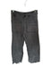 Zara Size 4 Charcoal Cotton Blend High Waist Wide Leg Raw Hem Jeans Charcoal / 4
