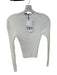 Zara Size M Ivory Polyester Long Sleeve Ribbed Top Ivory / M