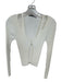 Zara Size M Ivory Polyester Long Sleeve Ribbed Top Ivory / M