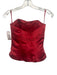 Bella Formal Size 2 Red Polyester Beaded Detail Strapless Evening Skirt Set Red / 2