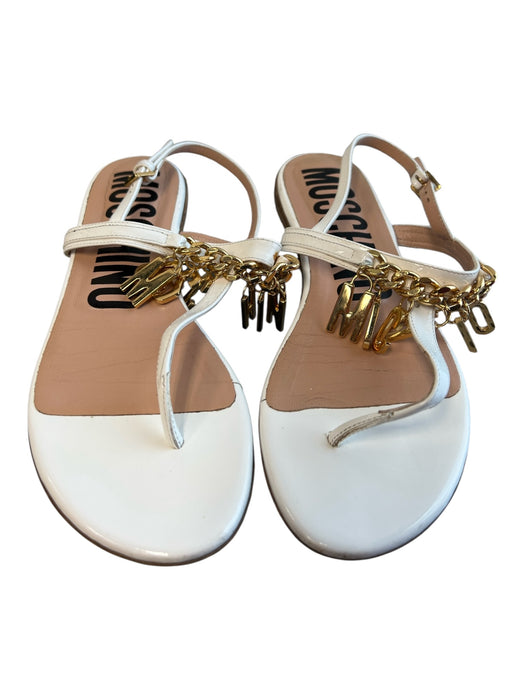 Moschino Couture Shoe Size EST 36 White Manmade Material Chain Detail Shoes White / EST 36