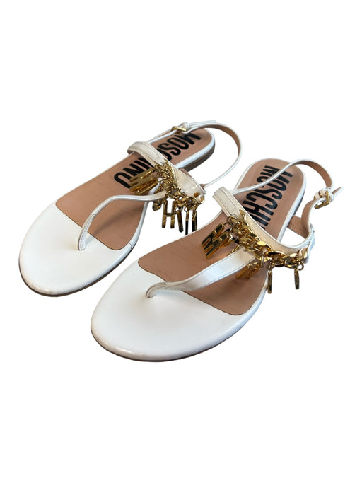 Moschino Couture Shoe Size EST 36 White Manmade Material Chain Detail Shoes White / EST 36