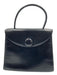 Givenchy Black Leather Top Handle Logo Flap Back Pocket Bag Black / Small