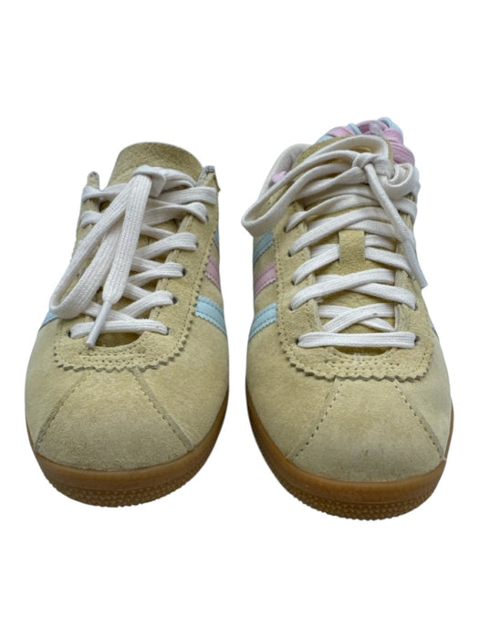 Adidas Shoe Size 6 Yellow, Pink, Blue Suede Colorblock Low Top Sneakers Yellow, Pink, Blue / 6
