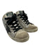 Golden Goose Shoe Size 37 silver, black, beige Leather Glitter Star Sneakers silver, black, beige / 37
