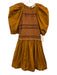 Ulla Johnson Size 0 Yellow Ochre Cotton Smocked Bodice Puff Sleeve Mini Dress Yellow Ochre / 0