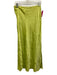 Stark X Size M Chartreuse Rayon Elastic Waist Midi Skirt Chartreuse / M