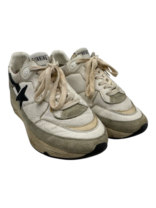 Golden Goose Shoe Size 38 Beige, Black, Cream Leather Star Running Sneakers Beige, Black, Cream / 38